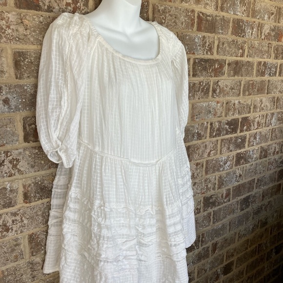 Free People Boho Blouse Olive Rose Size Small - Picture 3 of 10